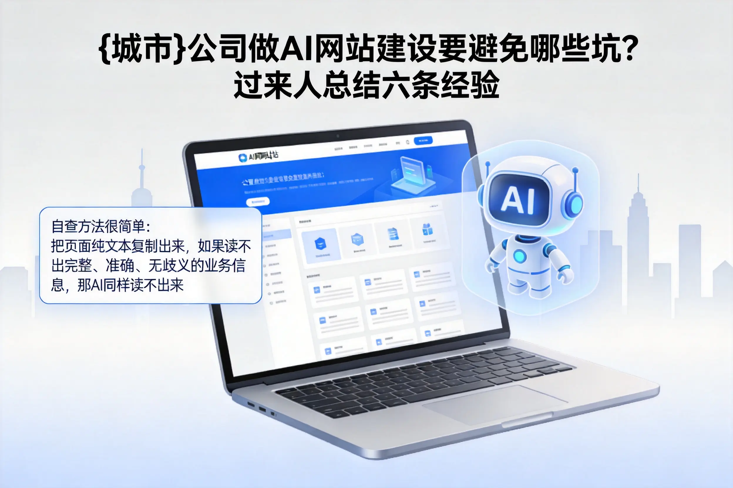 嘉兴公司做AI网站建设要避免哪些坑？过来人总结六条经验