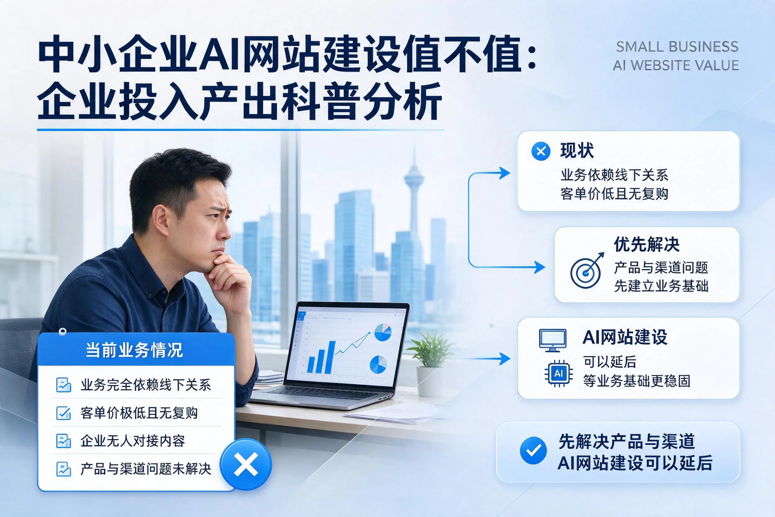 中小企业AI网站建设值不值:嘉兴企业投入产出科普分析