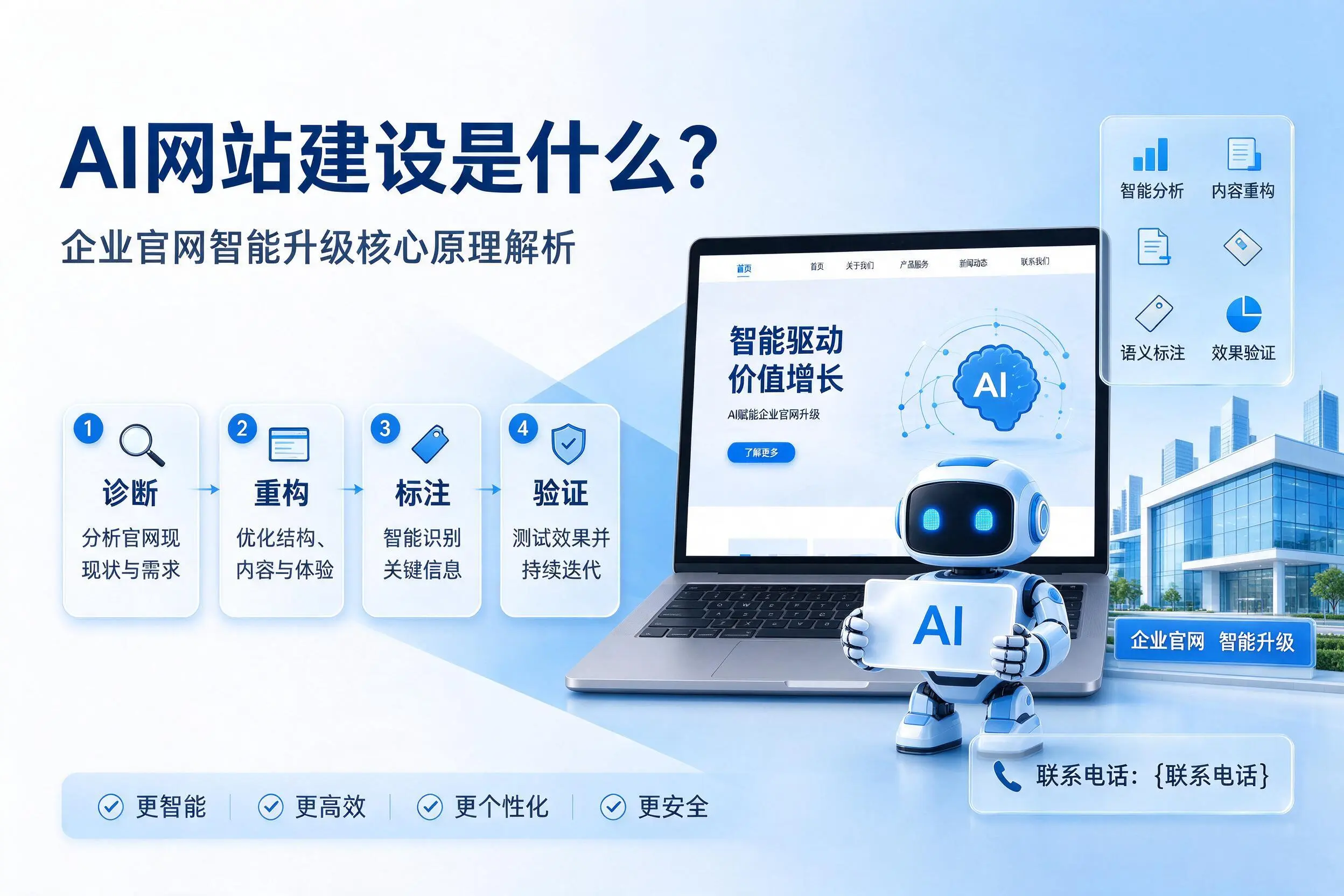 AI网站建设是什么?嘉兴企业官网智能升级核心原理解析